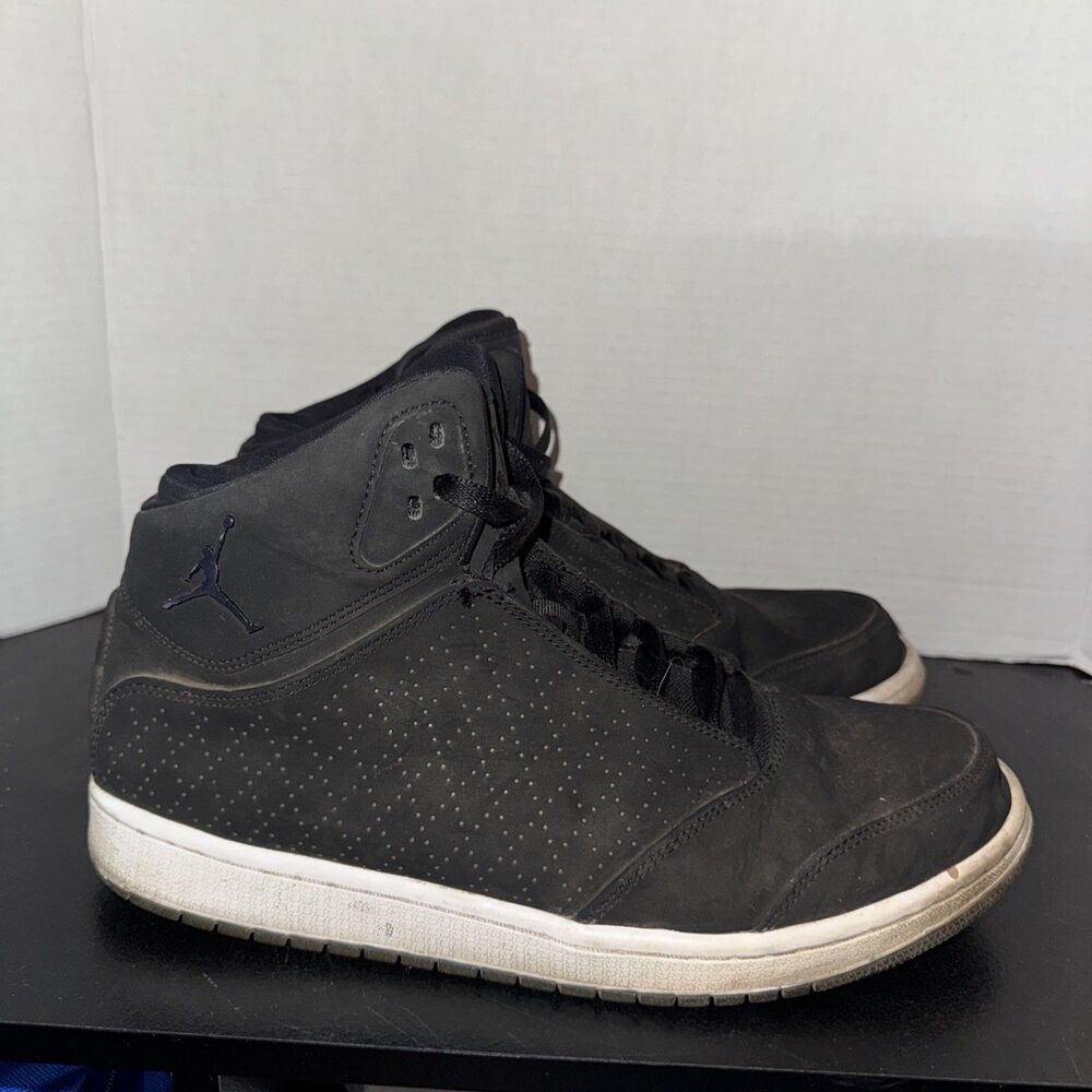 Jordan 1 Flight 5 Premium"Black-Black-White" Men Shoes 881434-001 Size 11